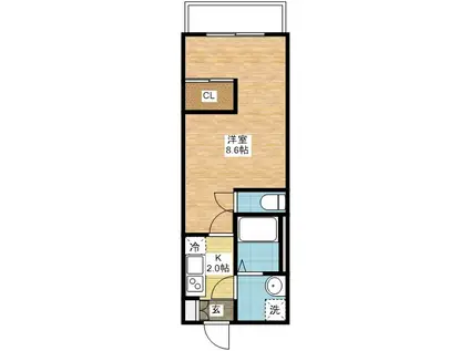 MODERN PALAZZO 文教 PRIMA(1K/7階)の間取り写真