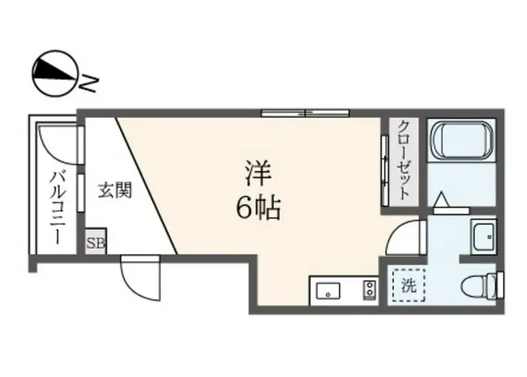 ソリッド吉野町 1階階 間取り