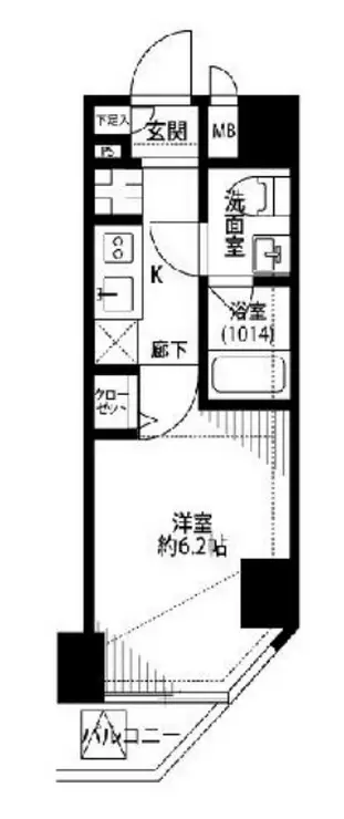 プレール・ドゥーク川崎 10階階 間取り