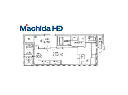 エヌエムキャトフヴァンセット(1LDK/4階)の間取り写真