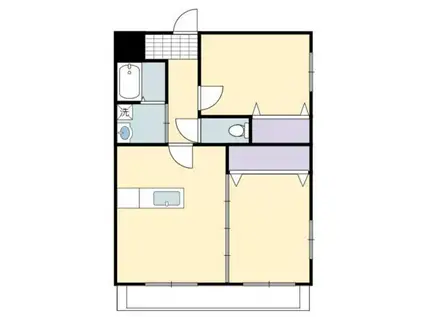 NEIGHBORS(2LDK/2階)の間取り写真