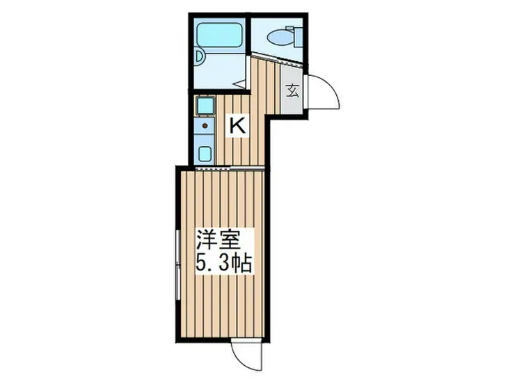 アリス南千住 1階階 間取り