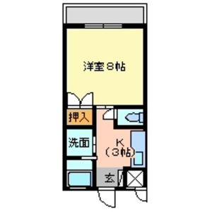 モントキアラ(1K/1階)の間取り写真