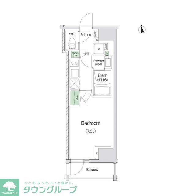 スタイリオ川崎(1K/14階)の間取り写真