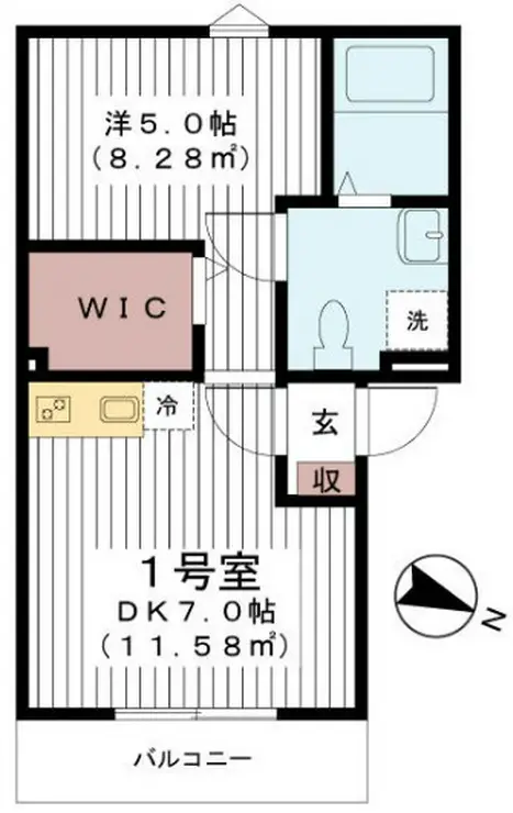 AJ蘇我 2階階 間取り