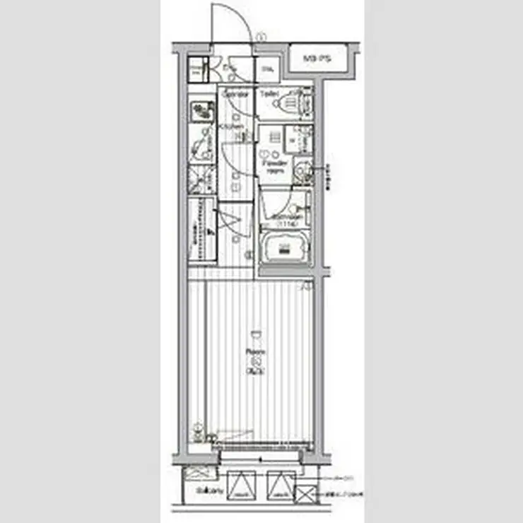 PREMIUM CUBE G 三軒茶屋 3階階 間取り
