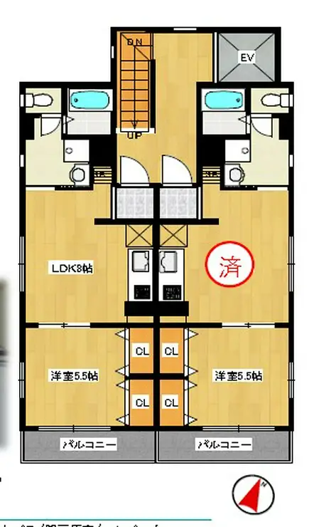 AERA市川 II 4階階 間取り