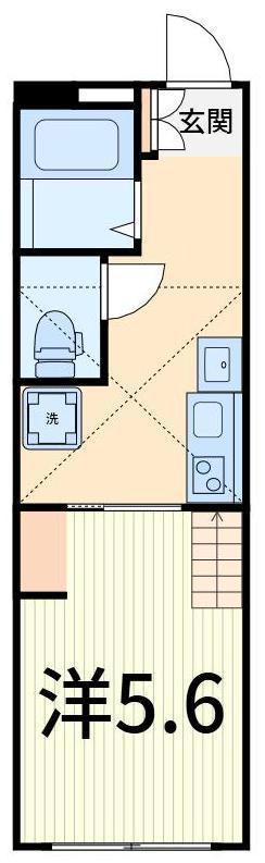 GRANDE TAKASAGO(1K/3階)の間取り写真