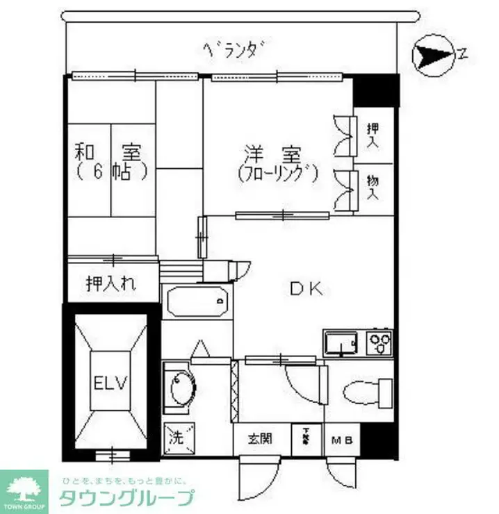 ソレイユ町屋 5階階 間取り