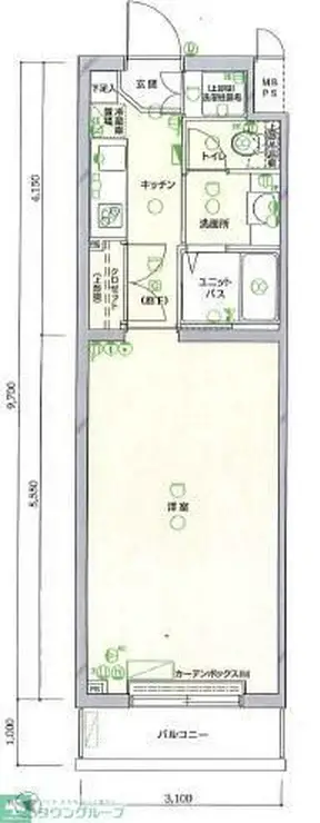 ルーブル芦花公園 2階階 間取り