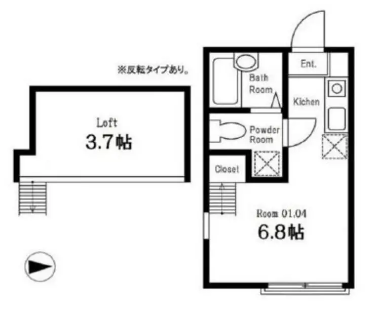 ヒルスミキ妙蓮寺 2階階 間取り