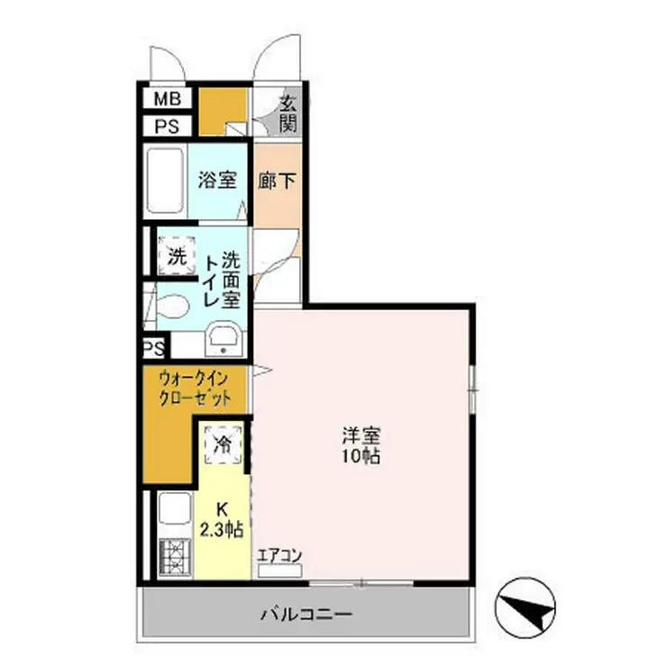 シャルマンS 2階階 間取り
