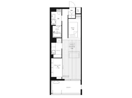 AKHK(1SLDK/3階)の間取り写真