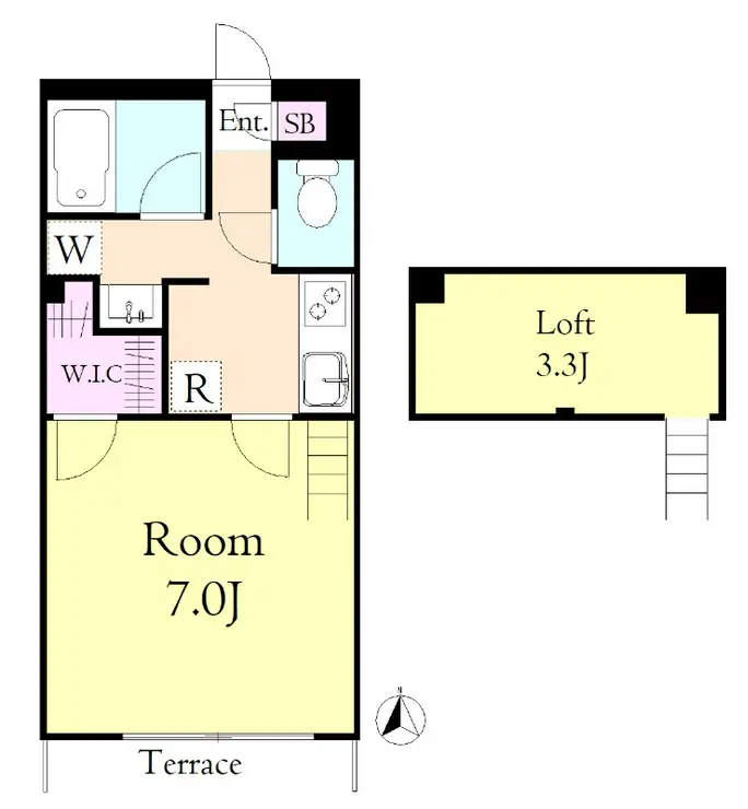 ソレアード・M 1階階 間取り