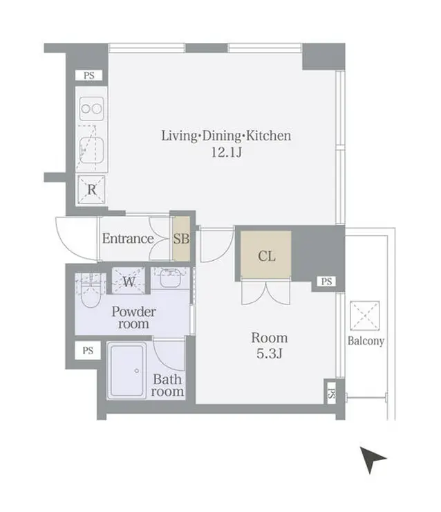 レヴィーガときわ台Crob 7階階 間取り