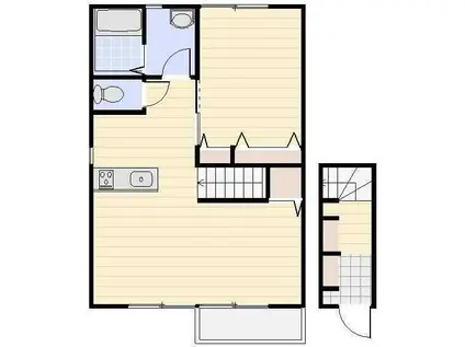 フィカーサ泉(1LDK/2階)の間取り写真