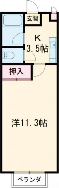 MAGNOLIA HOUSE(1K/1階)の間取り写真