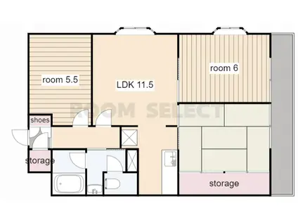 レジデンス梅村(3LDK/2階)の間取り写真