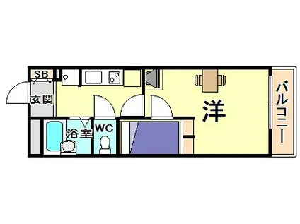 レオパレス甲子園高潮町I(1K/2階)の間取り写真