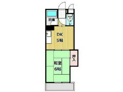 サンシティー丸山A(1DK/1階)の間取り写真