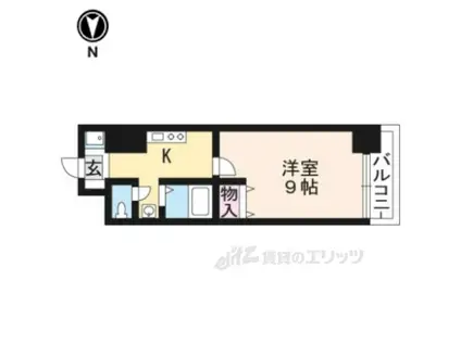 ブリリアンスITO(1K/11階)の間取り写真