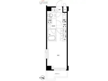 ルーブル川崎八番館(1K/5階)の間取り写真