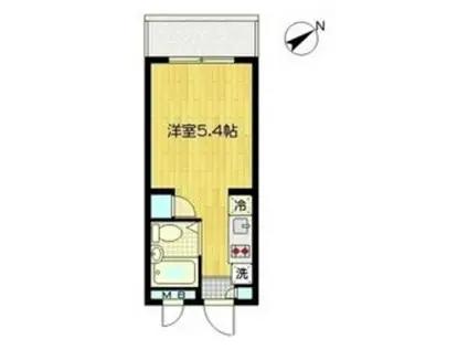 美和プラザ高井戸(ワンルーム/1階)の間取り写真