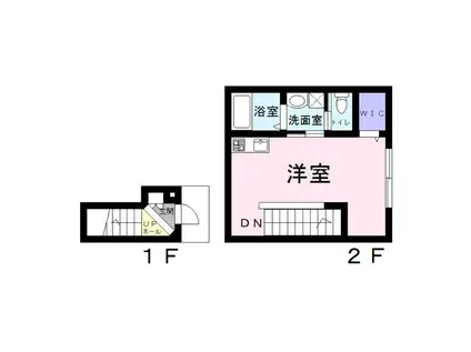 CASA VERACE(ワンルーム/2階)の間取り写真