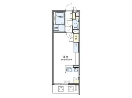 レオネクストADAMANTIII(ワンルーム/2階)の間取り写真
