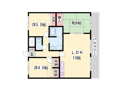コージーコートM(3LDK/2階)の間取り写真