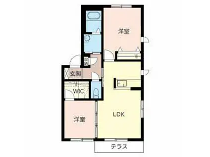 シャーメゾン楽音寺(2LDK/1階)の間取り写真