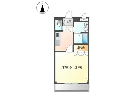 アメニティーハイムユー(1K/3階)の間取り写真