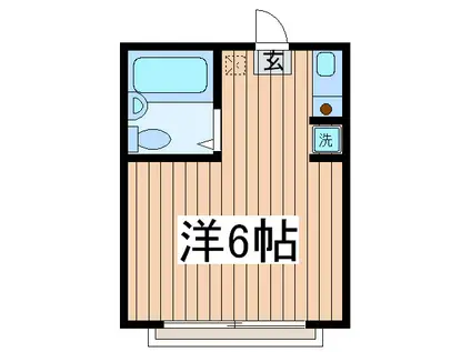 ルミエール代田(ワンルーム/1階)の間取り写真