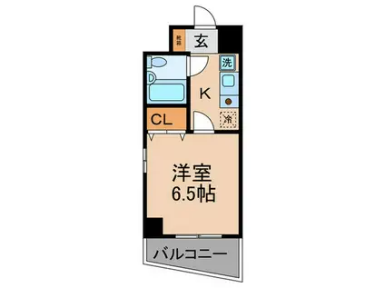 堀川岡本ビル(1K/9階)の間取り写真