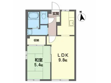 セフィラMA(1LDK/1階)の間取り写真