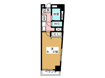 COMFYフルカワ(1K/1階)の間取り写真