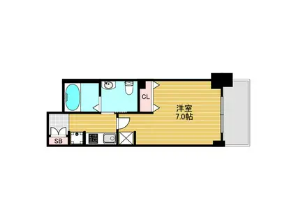 エステムコート新大阪10ザゲート(1K/9階)の間取り写真