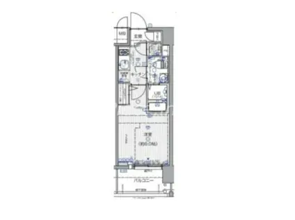 エスリード新梅田ノースポイント(1K/3階)の間取り写真