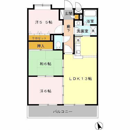 ル・グラン(3LDK/3階)の間取り写真