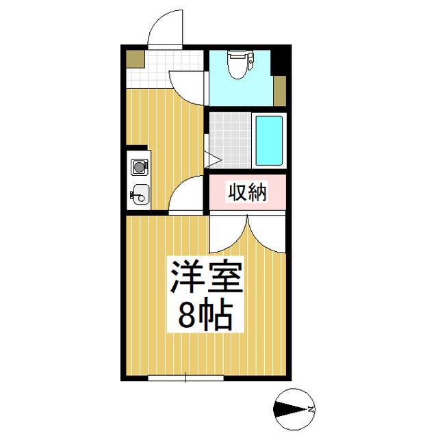 ラフォーレ本郷館(1K/1階)の間取り写真