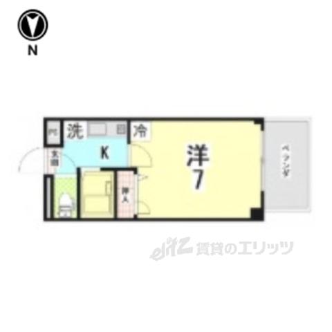 ムーブル丸和(1K/1階)の間取り写真