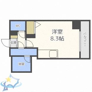 グランドサクセス(ワンルーム/7階)の間取り写真