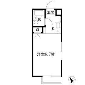 メゾン・ド・調布(ワンルーム/1階)の間取り写真