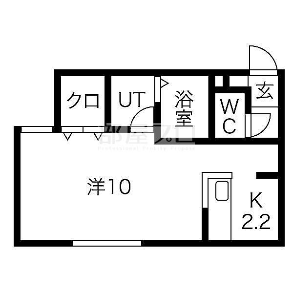 GARDEN サウス 1 ガーデンサウスワン(1K/3階)の間取り写真
