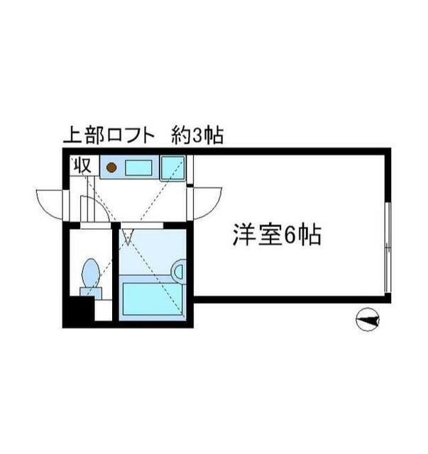ロッシェル橋本6(1K/1階)の間取り写真