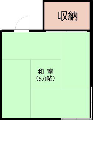 大和荘 本館(ワンルーム/1階)の間取り写真