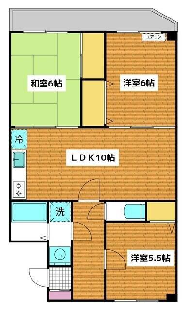 ストーン本八幡(3LDK/1階)の間取り写真