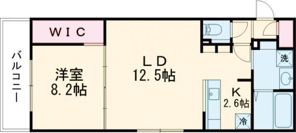 千歳市幸町3丁目MS(1LDK/3階)の間取り写真