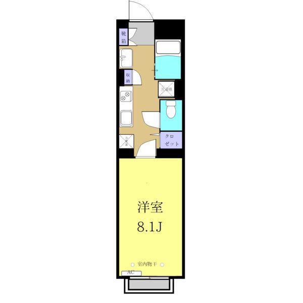 IRMS(1K/5階)の間取り写真