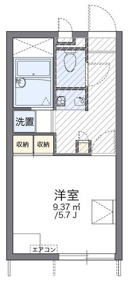 レオパレスSTR(1K/1階)の間取り写真